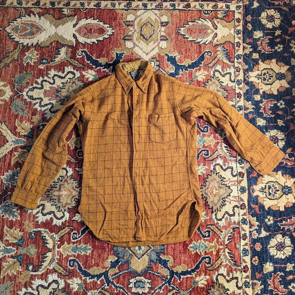 Vintage Pendleton wool button-up, sz M (38), burnt orange